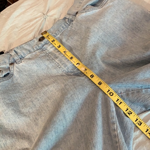 Pre-💙 RubyRoad Sz-10 Lightweight Denim-Awesome Capris w/Decorative Braided Legs - Picture 13 of 16